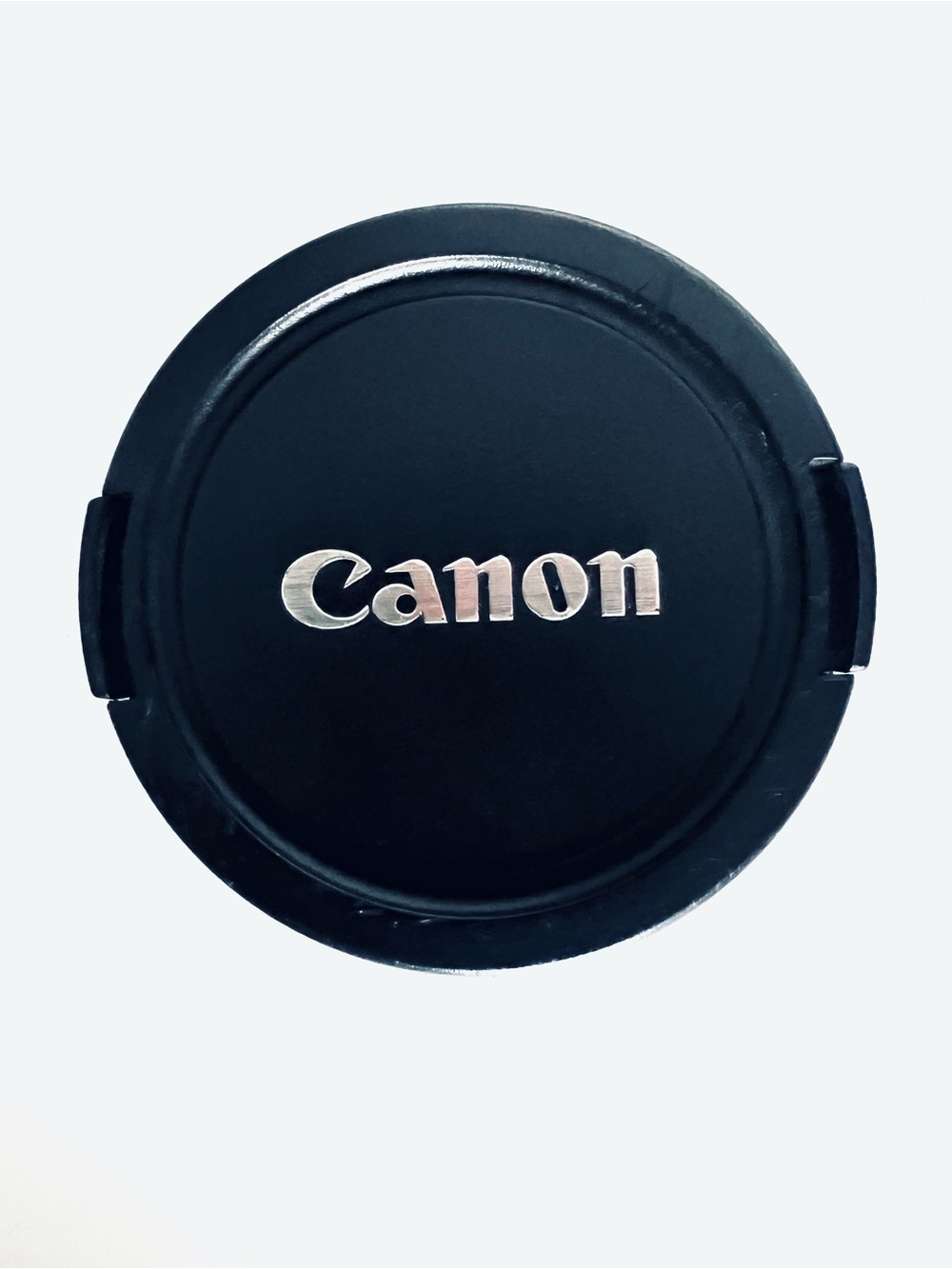 Canon Black Front Lens Cap with Silver Logo Original Conditions New